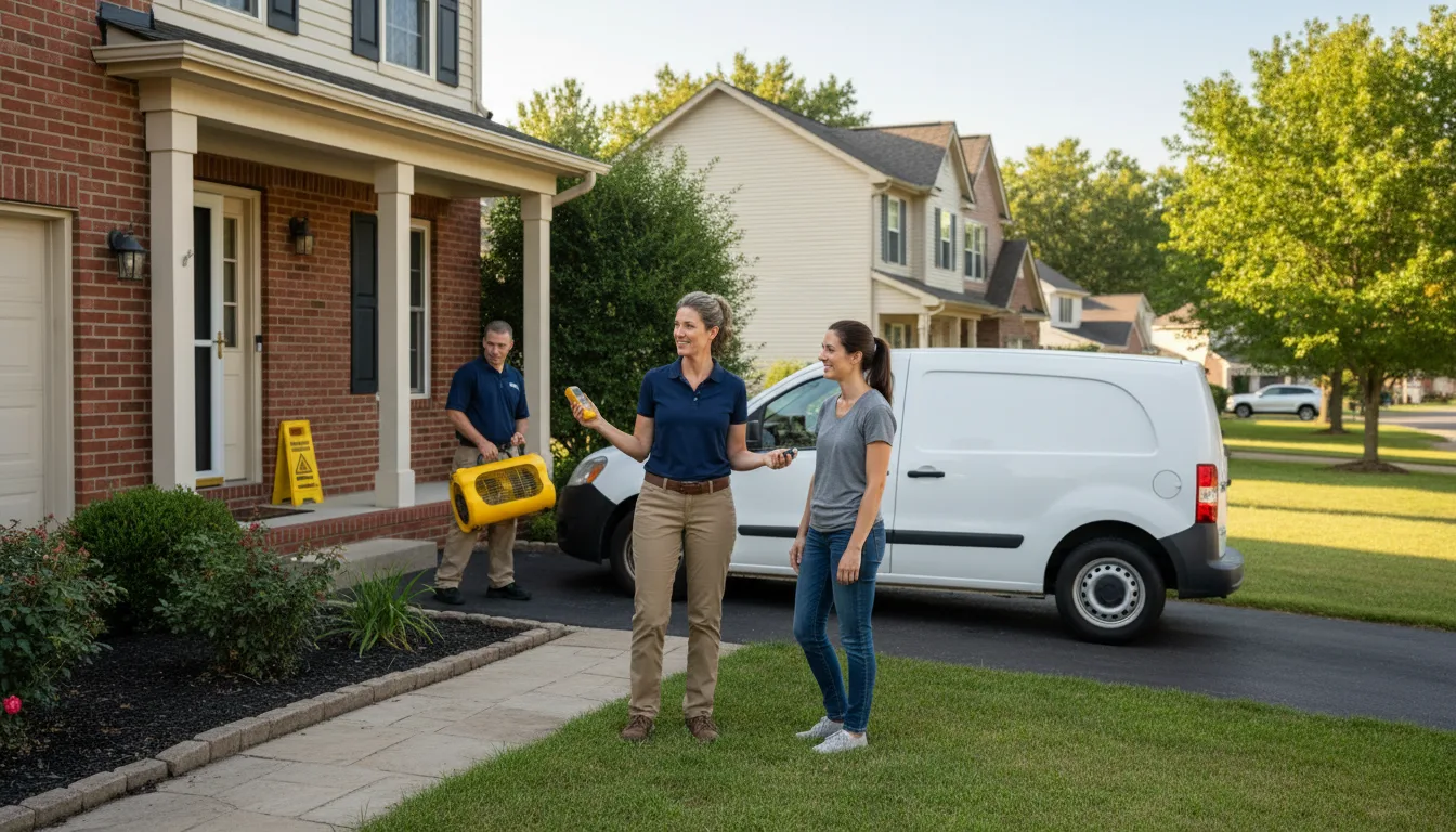 Residential water damage restoration in Prudenville, MI